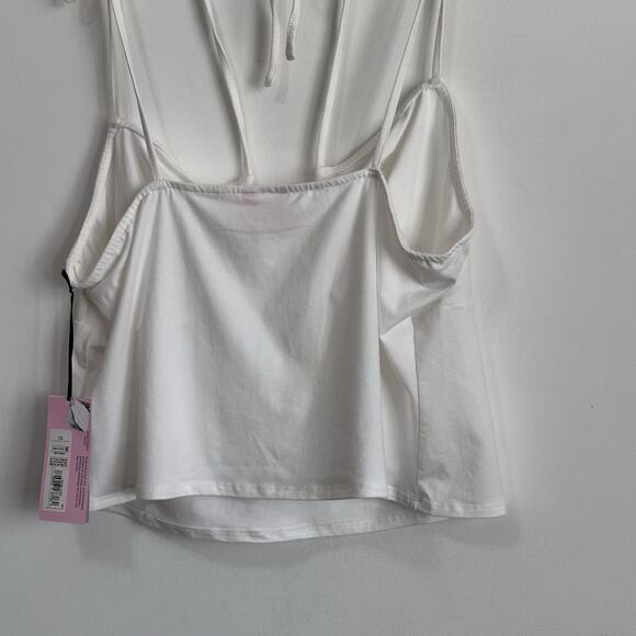 Future Collective Target Halter Tank Top 1X Plus White Summer Festival Strap NEW - Picture 9 of 12
